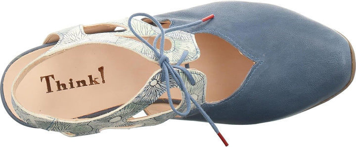 Think! Damen Aida Chromfrei Gegerbte NachhaltigeSlingback Pumps 36 EU 8000 Denim Kombi, 36 EU 8000 D