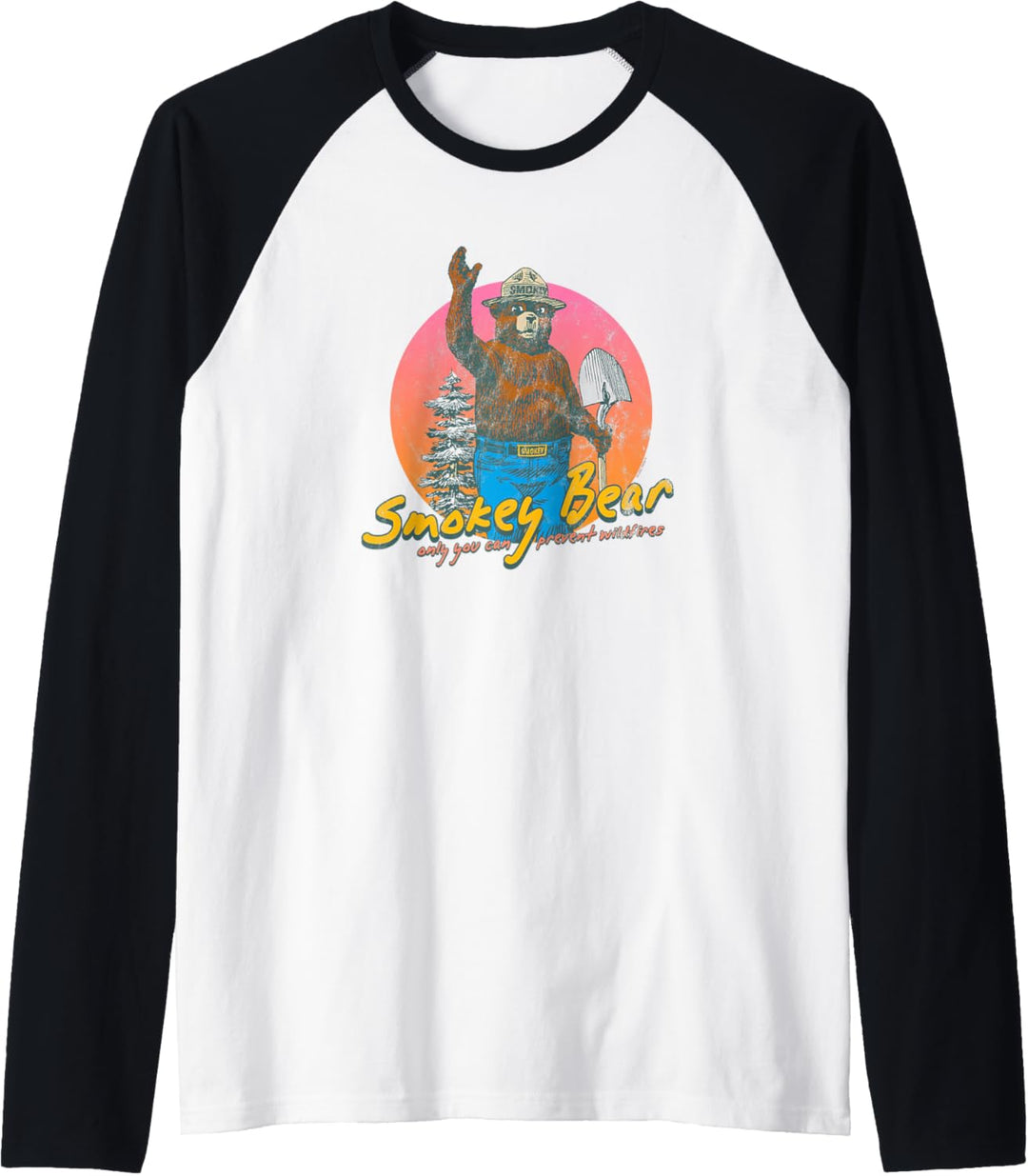 Smokey Bear Retro Smokey Bär Raglan