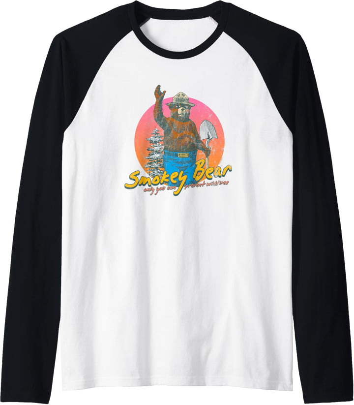 Smokey Bear Retro Smokey Bär Raglan