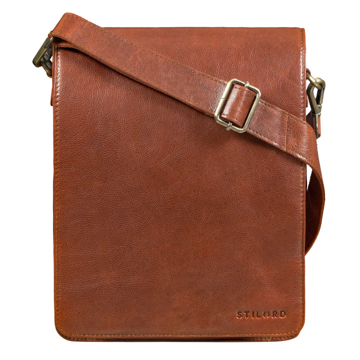 STILORD "Oxford Vintage Umhängetasche Leder Herren für 13 Zoll Tablet MacBooks und iPad Schultertasc