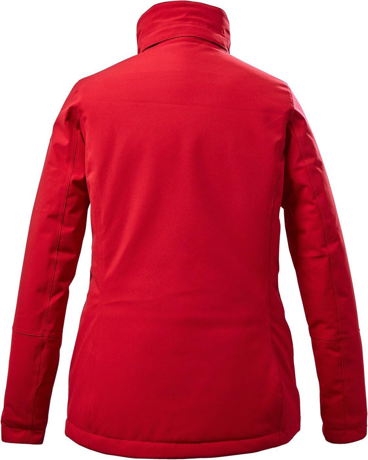 Killtec Herren Funktionsjacke/Winterjacke mit Abnehmbarer Kapuze mit Reissverschluss 18 Rot, 18 Rot