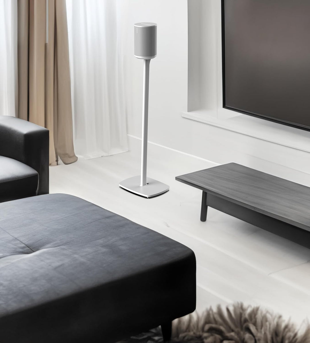 Flexson Bodenständer für Sonos ERA100, Weiss Single weiss, Single weiss