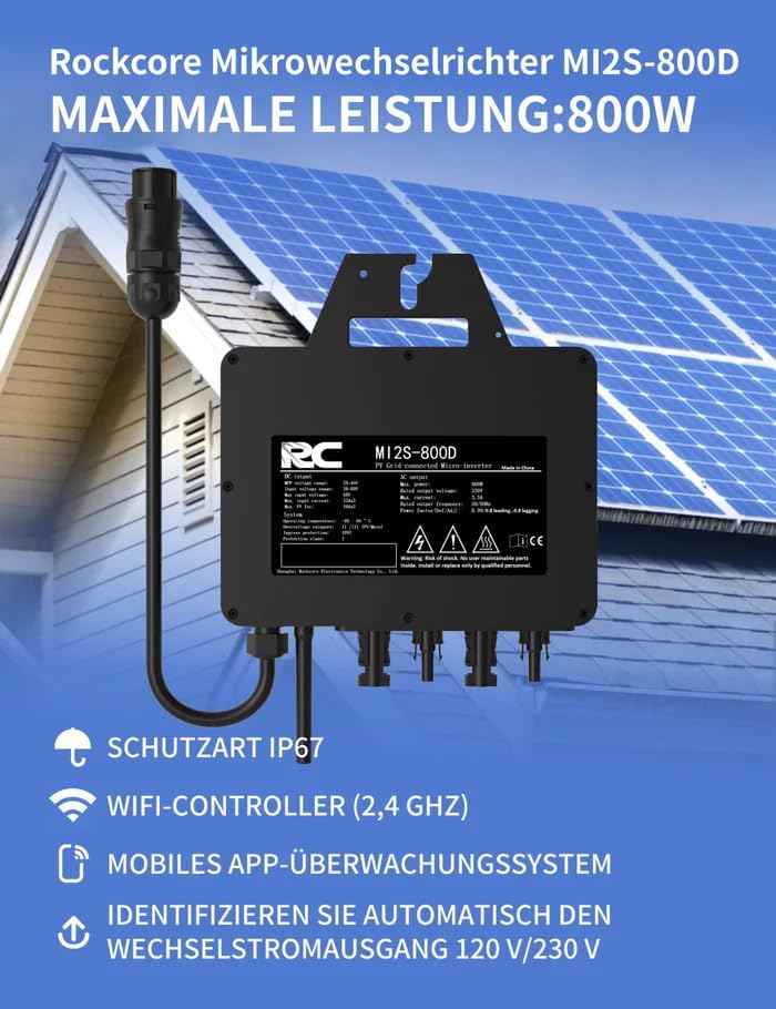 Balkonkraftwerk 800W Flexibles Set | 4x 200W Flexible Solarmodule