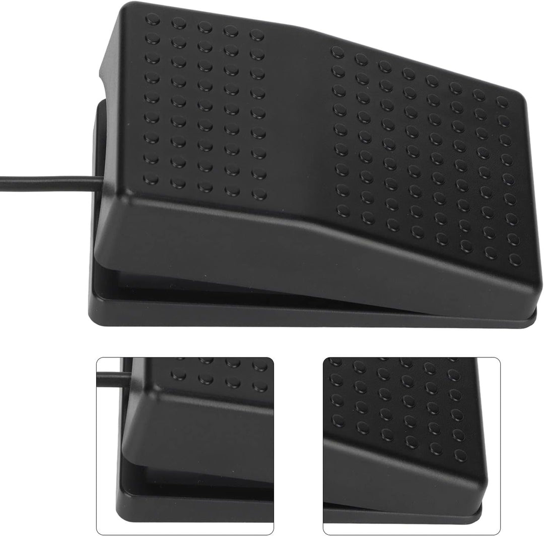 Annadue USB Einzel Fussschalter Aktion Schalter Tastaturpedal, Mechanischer USB Einzelpedalschalter,