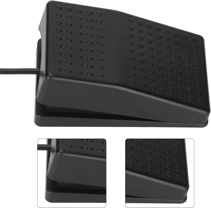Annadue USB Einzel Fussschalter Aktion Schalter Tastaturpedal, Mechanischer USB Einzelpedalschalter,