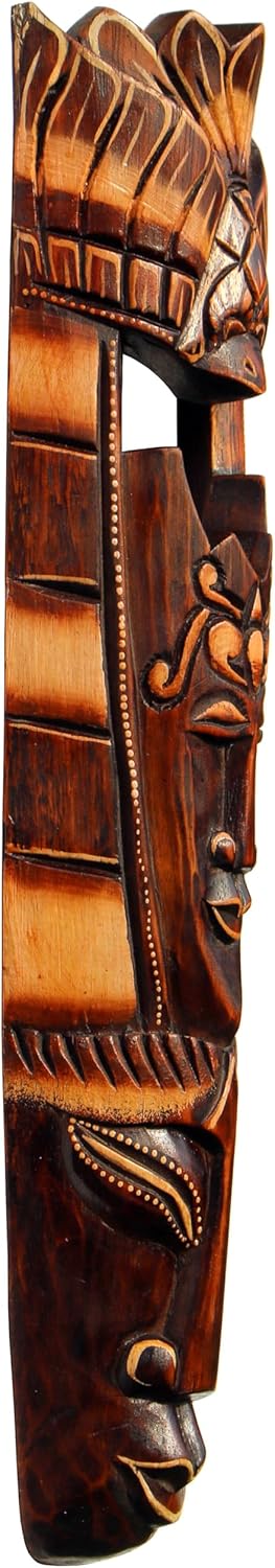 grosse Holz Wand-Maske Vogel - Deko Schnitzerei Handarbeit Tier Afrika Maske 09