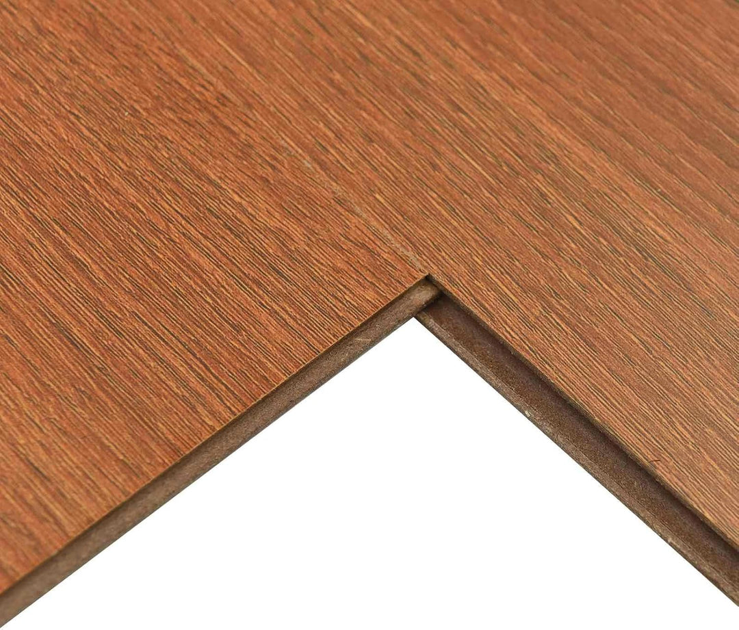 Laminatboden 5 Stück Honigbraun Holzwerkstoff 101 x 20 x 0,8 cm mit Klicksystem, realistische Holzop