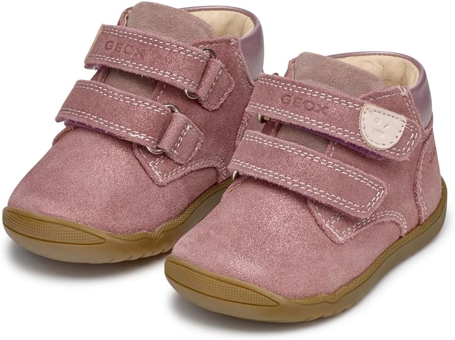 Geox Baby - Mädchen B Macchia Girl CSneaker 18 EU Rose, 18 EU Rose