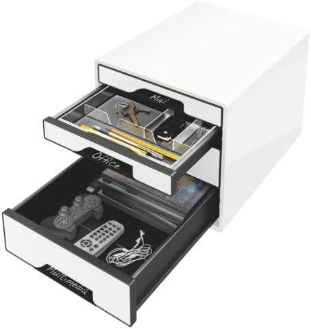 Leitz Wow Schreibtisch Accessoires Ablage Paket schwarz weiss (Ablage Paket, Weiss │ Schwarz)