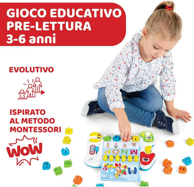 Chicco -Bewegung Buchstaben Edu4You, Multicolor, (Artsana 00009800000000), italienische Sprache