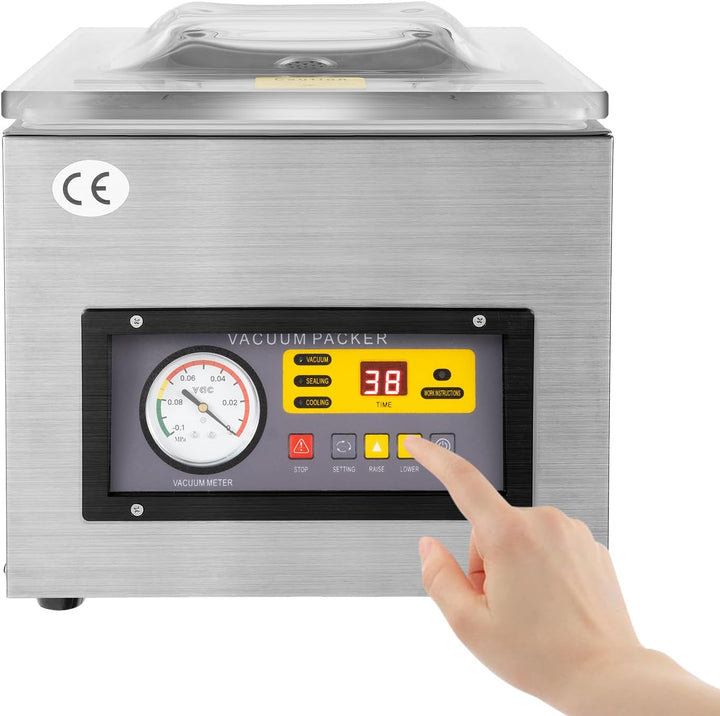 Vakuumierer Präzisions-Vakuumversiegelungsgerät Vakuumiergert Tisch Industriell Vakuummaschine Rostf