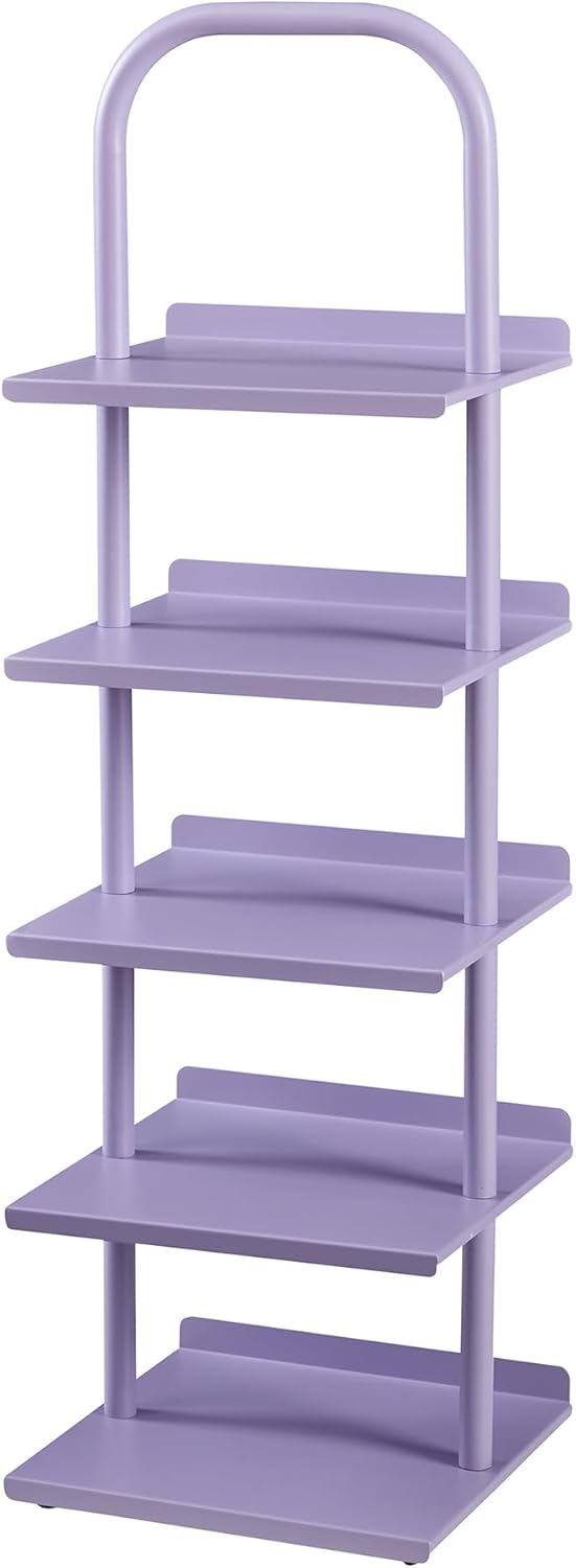 [en.casa] Schuhregal schmal für Kinder Poytya Schuhablage hoch für 5 Paare Organizer Standregal mit