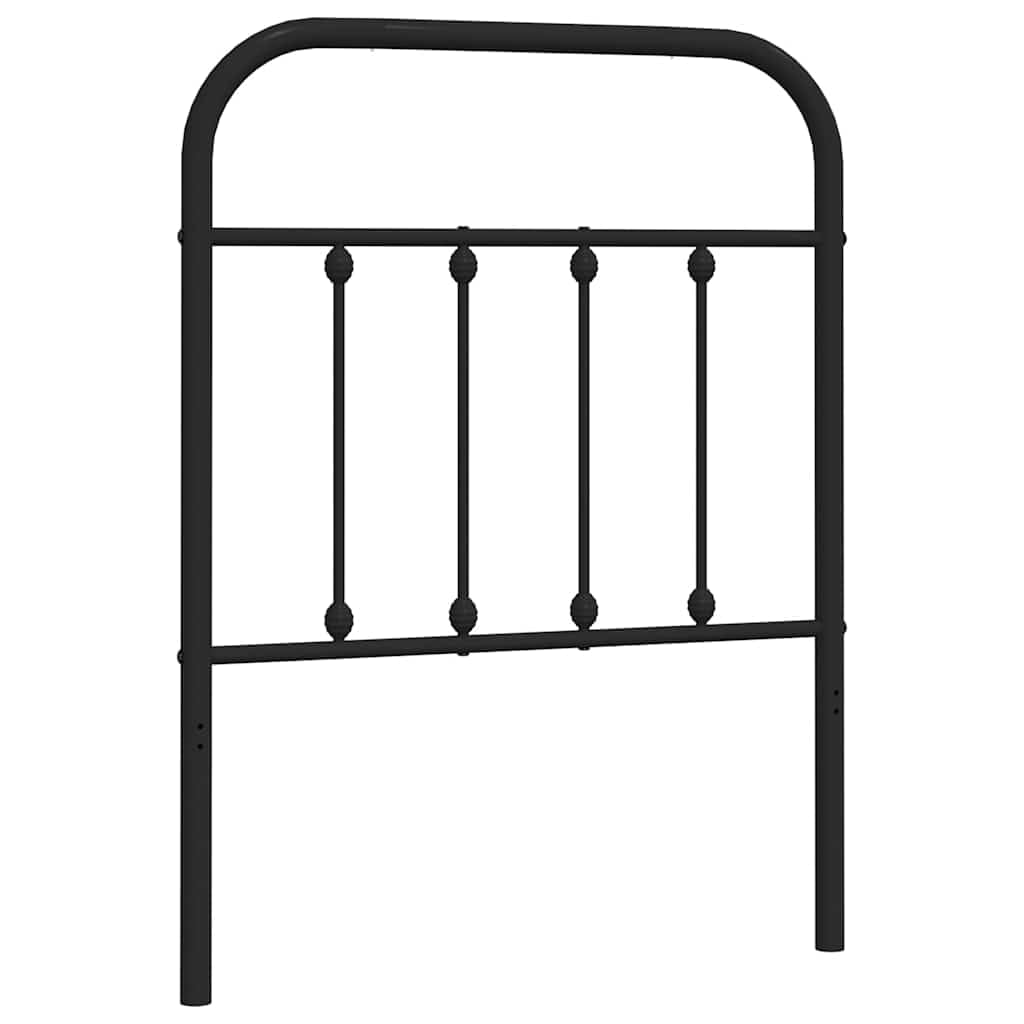 vidaXL Kopfteil, Bettkopfteil aus Stahl Metallkonstruktion, Betthaupt für Bett Metallbett Bettgestel