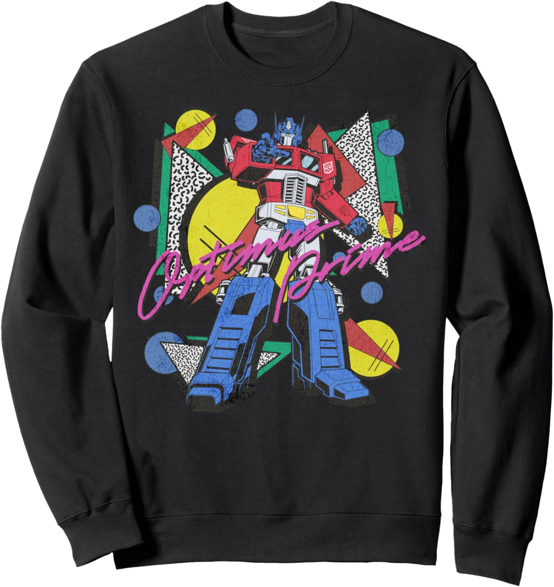 Transformers Retro Optimus Prime 80's Print Sweatshirt
