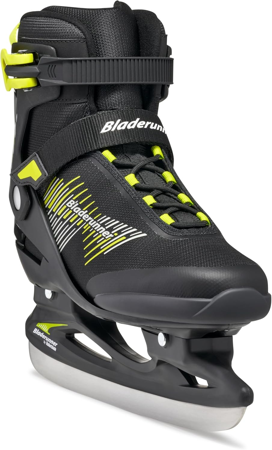 Bladerunner Igniter Ice Allround-Schlittschuh für Freizeitläufer, Herren, Schwarz/Limette 44.5 (UK: