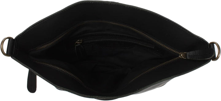 LECONI Umhängetasche für Damen Schultertasche Freizeittasche Damentasche Frauen Ledertasche Handtasc
