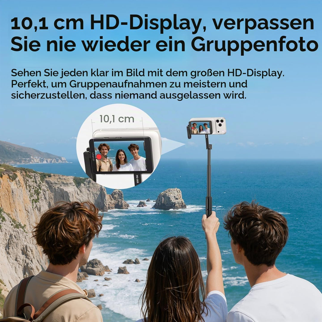 ULANZI VM1 Magnetischer Handy Selfie Monitor 3,97" IPS, 4K 60FPS Vlog Bildschirm, Magsafe Plug & Pla