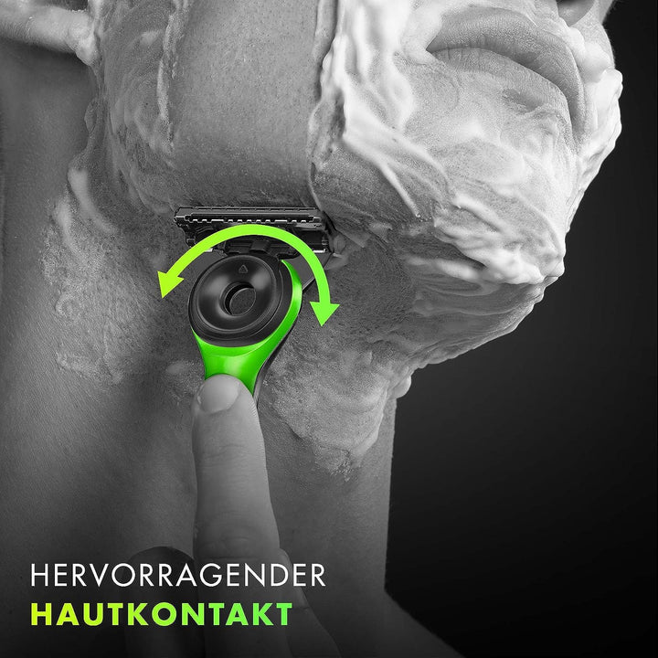 Gillette Labs Rasierklingen, 6 Ersatzklingen für Nassrasierer Herren und Heated Razor mit Reinigungs