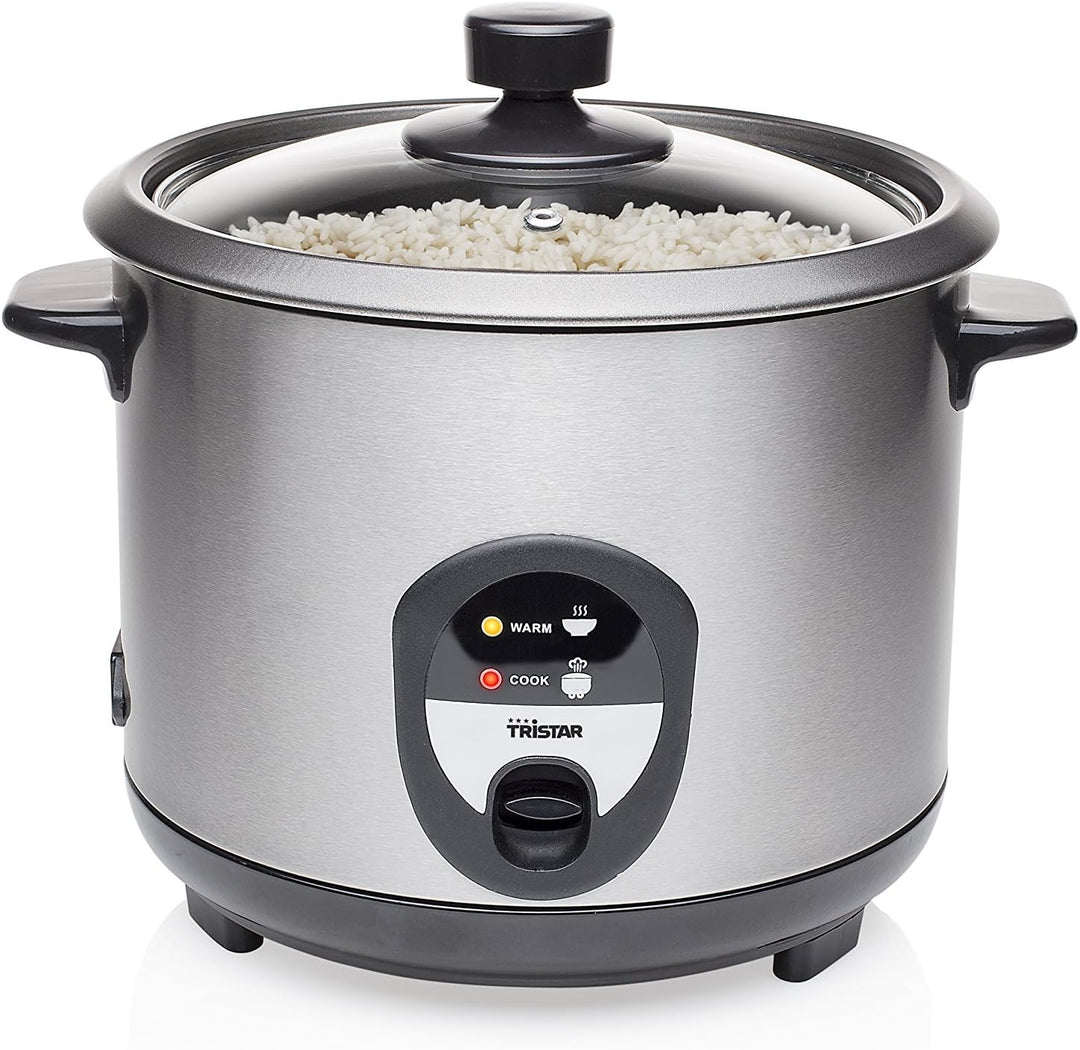 Tristar Reiskocher, 1,5L, Reis für bis zu 10 Personen ohne Anbrennen, Mit Warmhaltefunktion, 500W, S