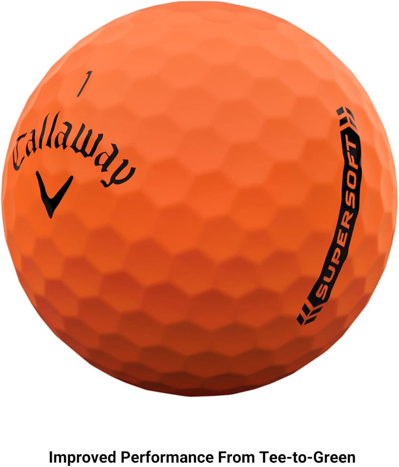 Callaway Supersoft Golfbälle 2023 Orange, Orange