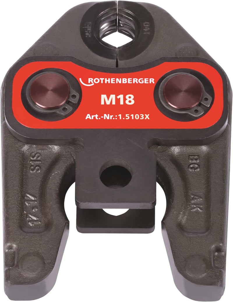 ROTHENBERGER 015103X Pressbacke Standard, M Pressbacken Kontur, 18mm Arbeitsbereich Durchmesser