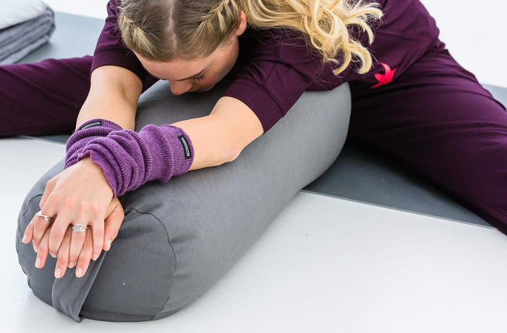 Yogistar Yoga-Bolster Yin - Plus - Rund Bordeaux
