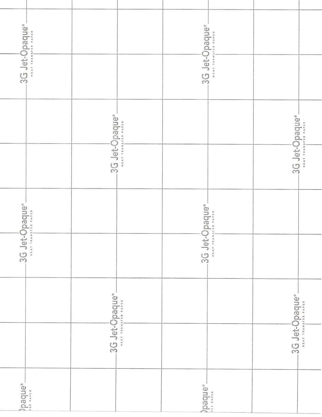 Transferpapier zum Aufbügeln, 3G, blickdicht, 21,6 x 27,9 cm, 25 Blatt