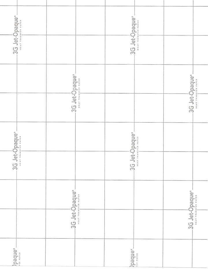 Transferpapier zum Aufbügeln, 3G, blickdicht, 21,6 x 27,9 cm, 25 Blatt