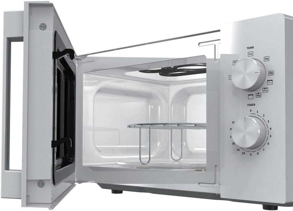 HiSense Mikrowelle H20MOWP1HG mit Grillfunktion und mechanischer Steuerung, Fassungsvermögen 20 l, L