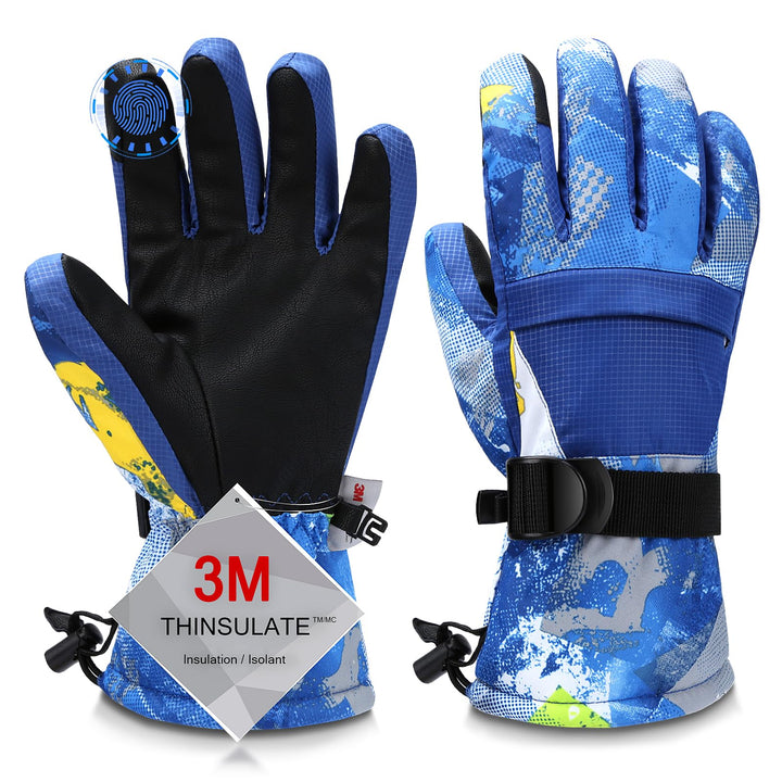 Odtmger Skihandschuhe, Wärmste wasserdichte und Atmungsaktive Schneehandschuhe für Kaltes Wetter, Pa