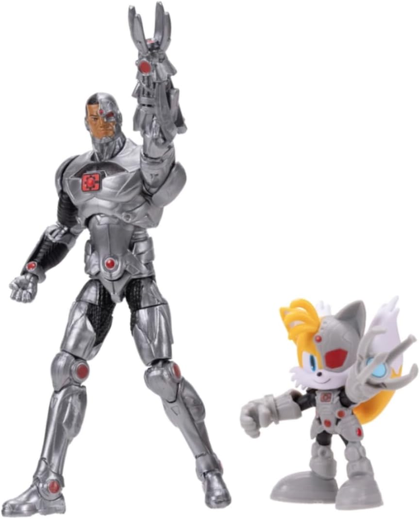 Sonic The Hedgehog DCxSonic: Tails als Cyborg und Actionfiguren-Multipack, Jakks Jakks Pacific, enth