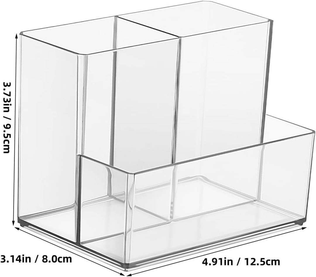 Desktop Kosmetikpinselhalter Clarity Organizer Make-up Pinsel Organizer Klar Stift Becher Schreibtis