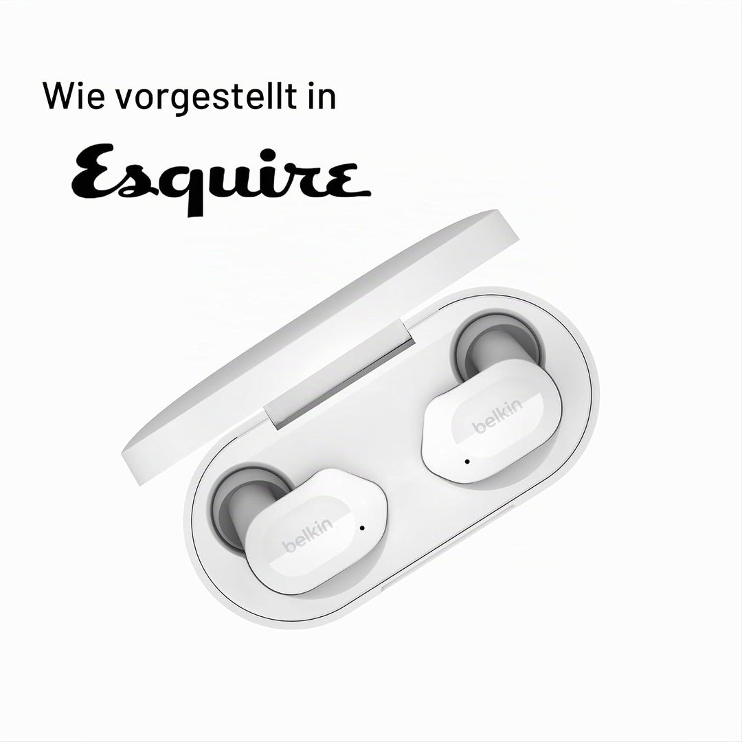Belkin SOUNDFORM Play True Wireless In-Ear-Kopfhörer, 3 EQ-Voreinstellungen, schweiss-, spritzwasser