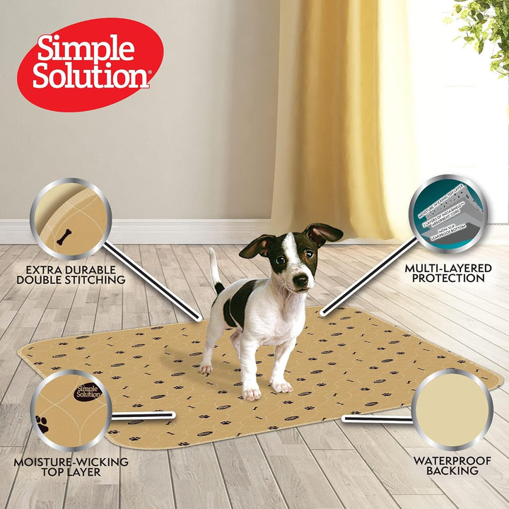 Simple Solution Waschbare Trainings- und Reise-Hundekissen, wiederverwendbare Hundekissen, saugfähig