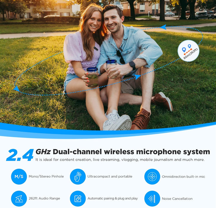 Saramonic Blink300 B4 Wireless Lavalier Mikrofon für iPhone iPad Omnidirektional MFi zertifiziertes