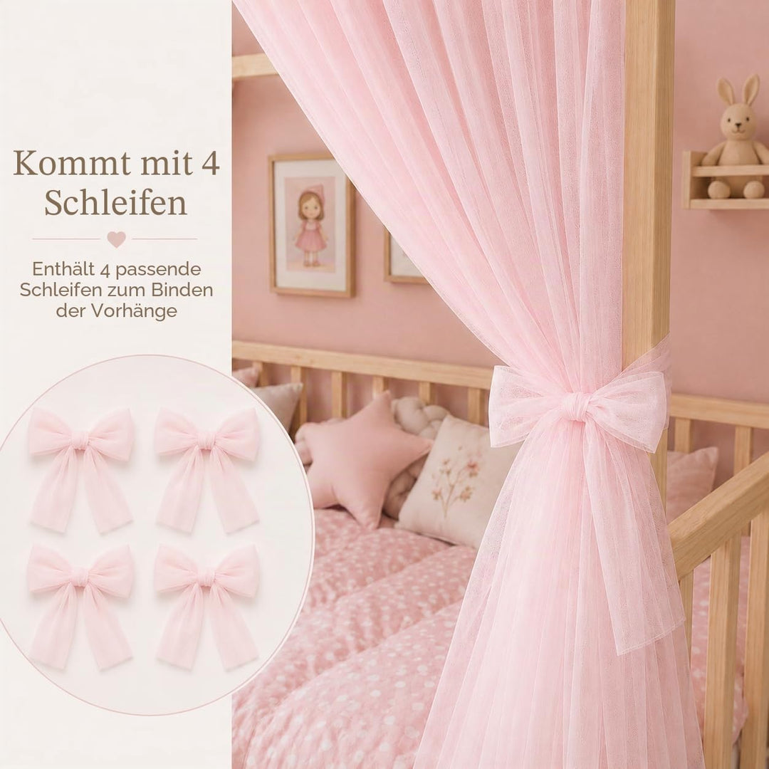 Baby Fancyroom Hausbett Himmel Betthimmel für Kinderbett Kinderzimmer Baldachin Bettvorhang Betthimm