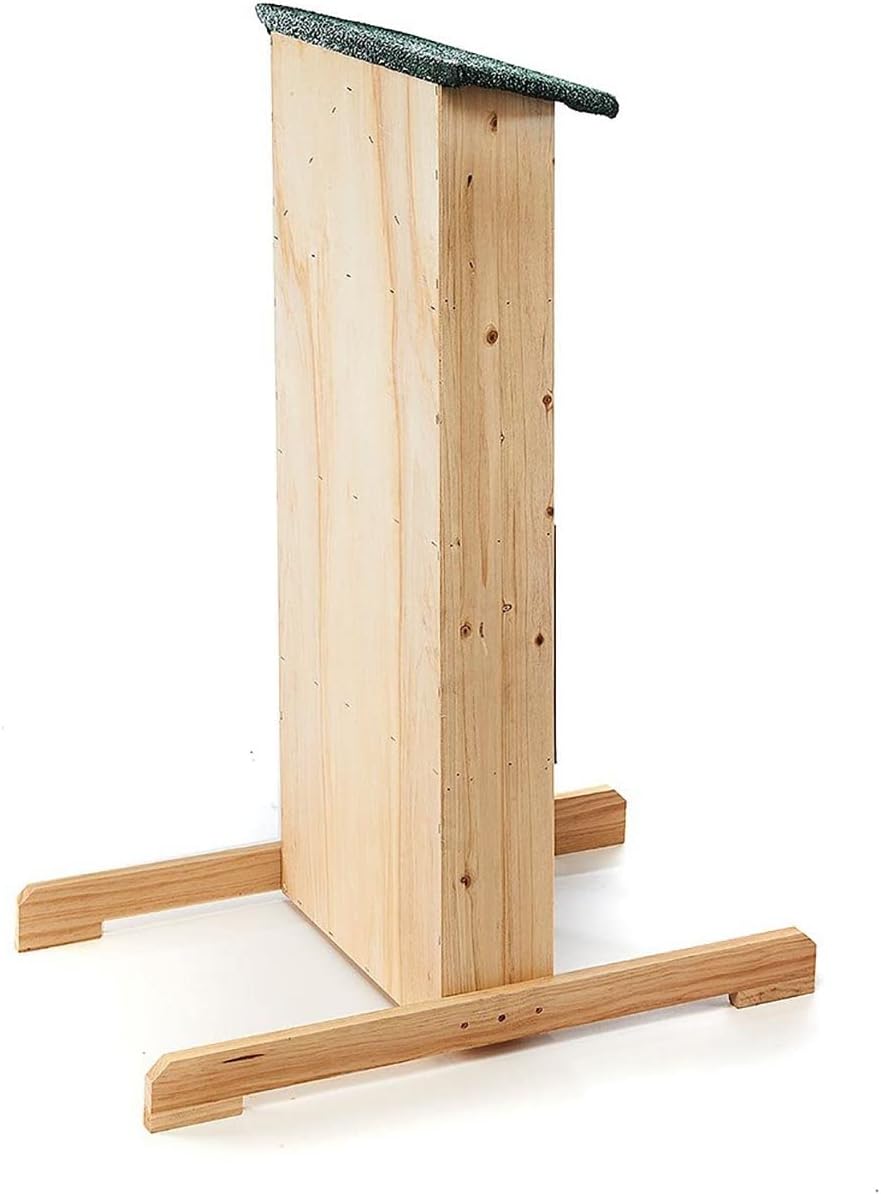 Kobolo Insektenhotel Insektenhaus Villa aus Holz - inkl Füllung - 49x26x107 cm - Gross XXL