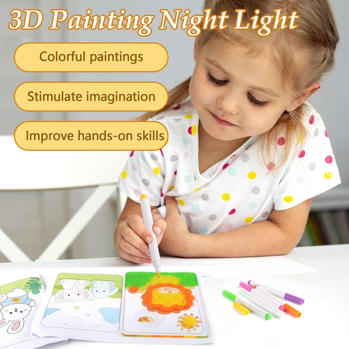TXErfolg LED Notiztafel mit Farben, Leuchtendes Led Zeichenbrett für Kinder, 20x15cm Acryl Notiztafe