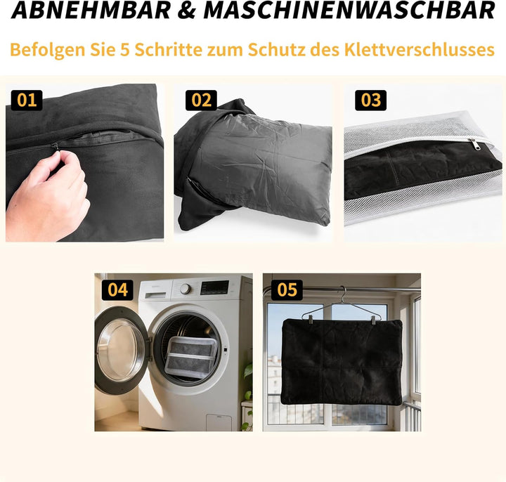 Kwak's Set de Almohada para Reposacabezas y Soporte Lumbar – Almohada Cervical Con Ajuste de Altura