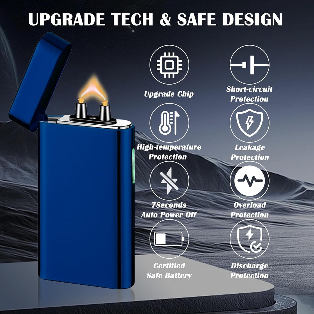 Elektrisch Lichtbogen Feuerzeug USB Aufladbar Plasma Elektro Winddicht Flamme Feuerzeuge USB C Wiede