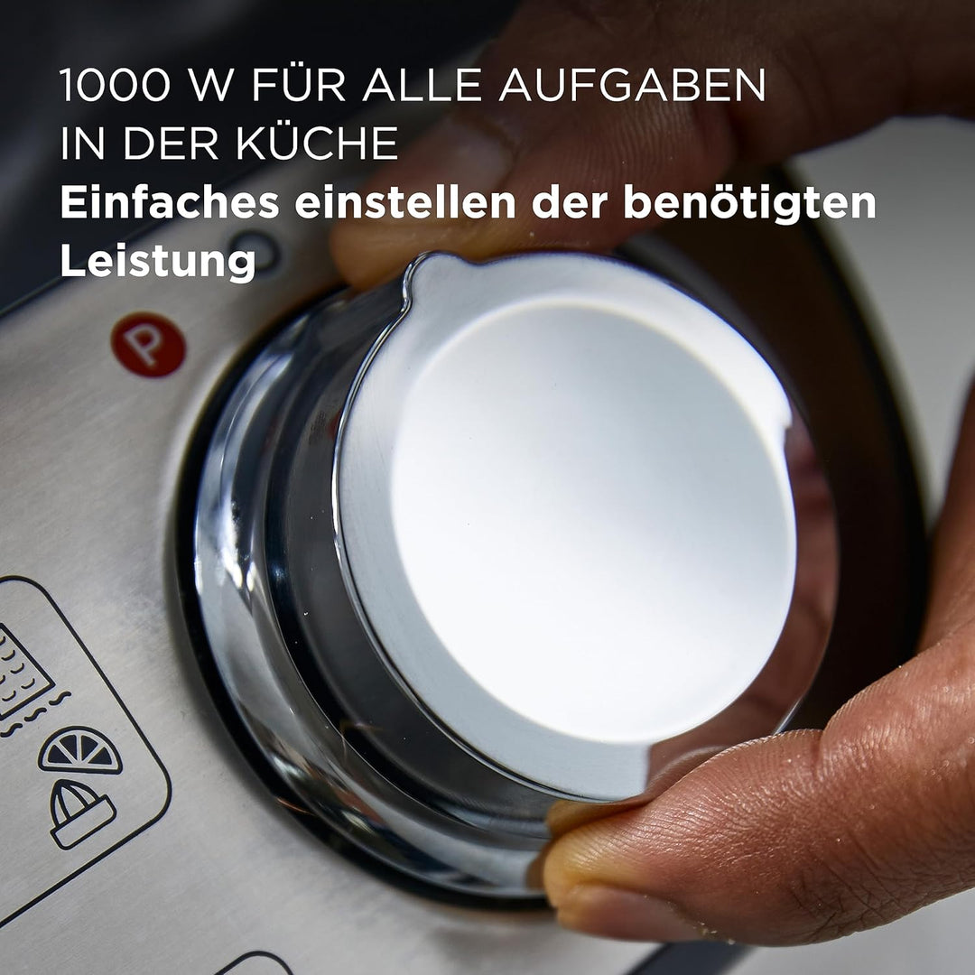 Kenwood FDM71.450SS MultiPro Express Weigh Küchenmaschine mit 8 dedizierten Zubehörteilen, einstellb