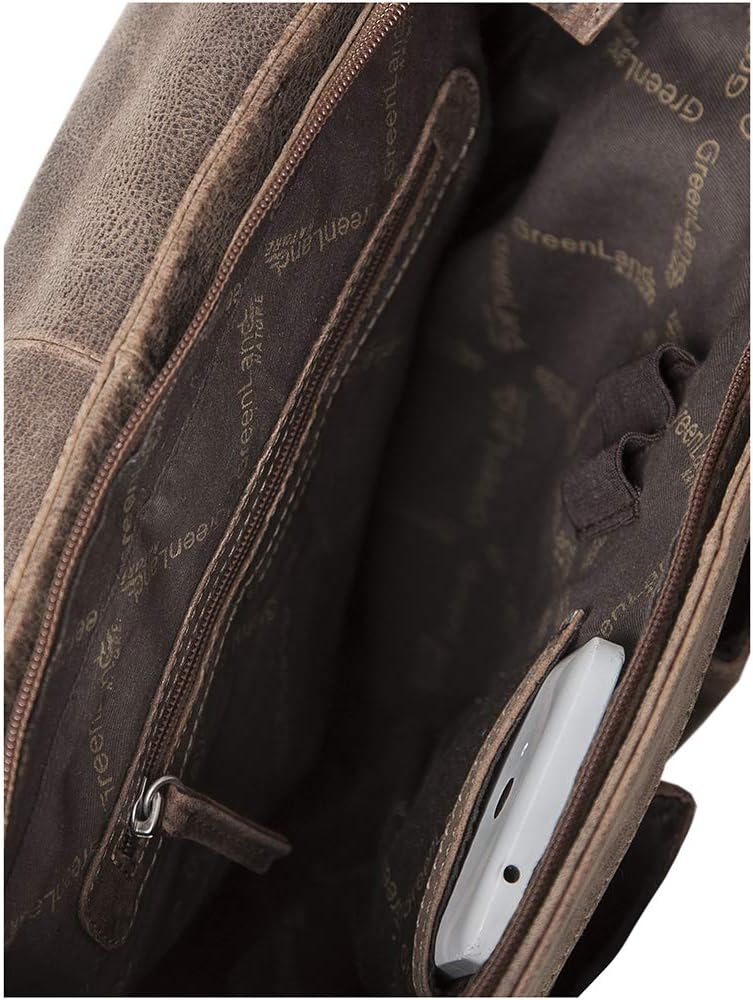 Greenland Nature Stone Umhängetasche Messenger Leder 33 cm