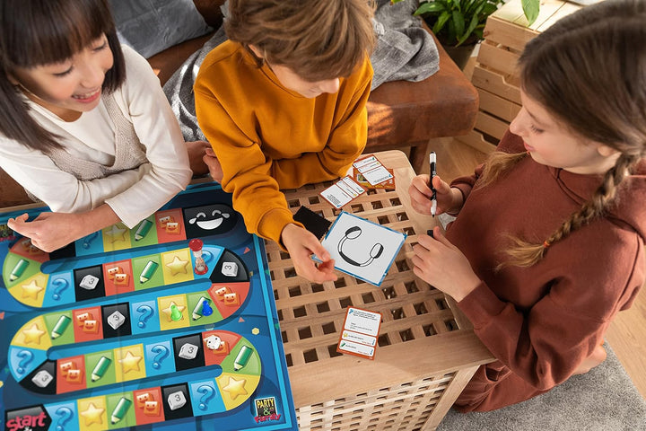 - Party & Co. Family Multi-Test-Brettspiel, 3 bis 15 Spieler, ab 8 Jahren, auf Deutsch