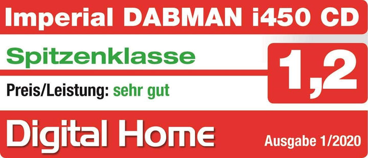 Imperial DABMAN i450 CD Internetradio/DAB+ Digitalradio mit CD Player (DAB+ Radio, Internet/DAB+ / D