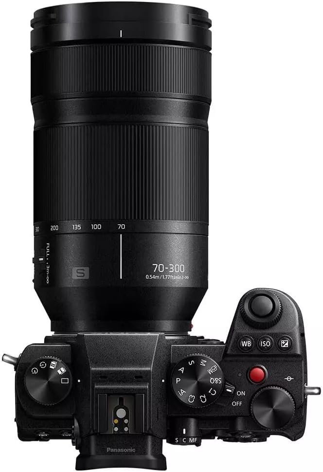 Panasonic S-R70300E LUMIX S Teleobjektiv (70-300mm, L-Mount Objektiv, F4.5-5.6, Makro, O.I.S., Filte