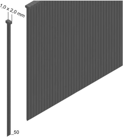 Prebena 2XR-J50 Druckluftnagler im Transportkoffer + Prebena Stauchkopfnägel Brads 50 mm 4000 Stück