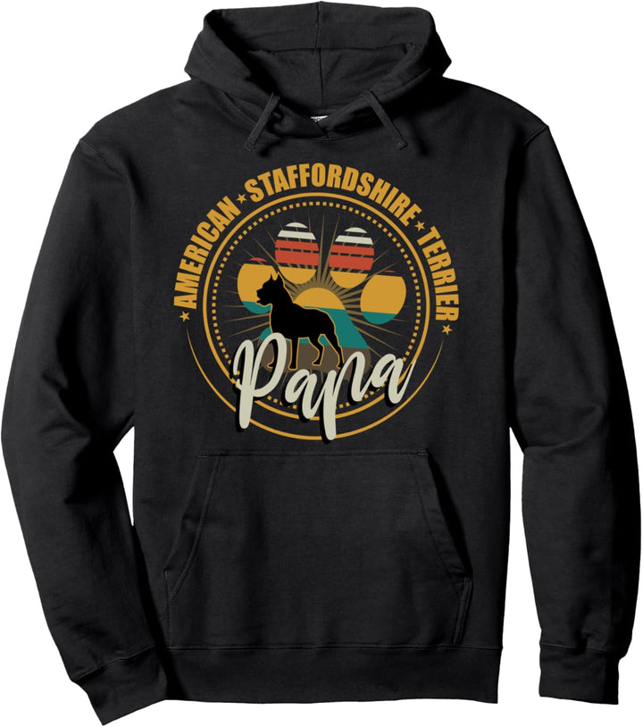 American Staffordshire Terrier Papa Hundebesitzer Geschenk Pullover Hoodie