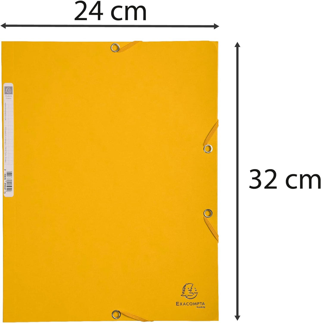 Exacompta 55509E 25er Premium Einschlagmappen. Aus extra starkem Colorspan-Karton mit 3 Innenklappen