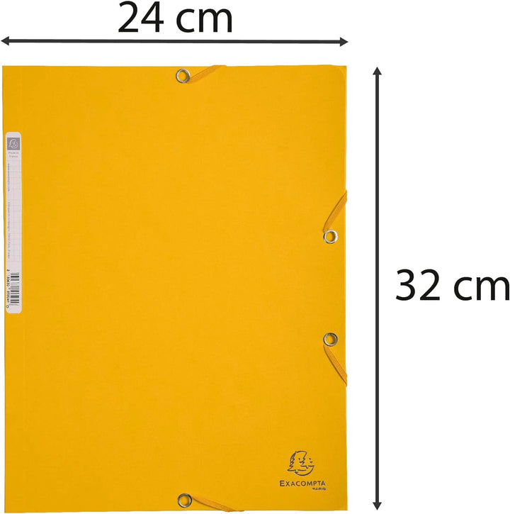 Exacompta 55509E 25er Premium Einschlagmappen. Aus extra starkem Colorspan-Karton mit 3 Innenklappen