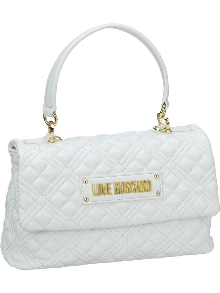 Love Moschino Quilted Handtasche 29 cm Weiss, Weiss